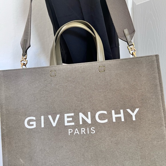 Givenchy Medium G-Tote Dark Khaki bag in canvas New With Tag and Dust Bag - Picture 4 of 10